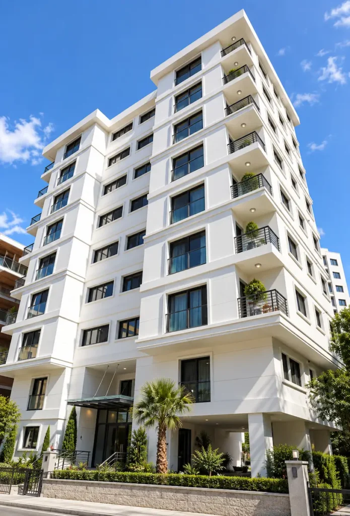 Almis Yatırım Dost Apartmanı Resopal compact laminat cephe kaplama sistemi. Göztepe-Kadiköy-İstanbul