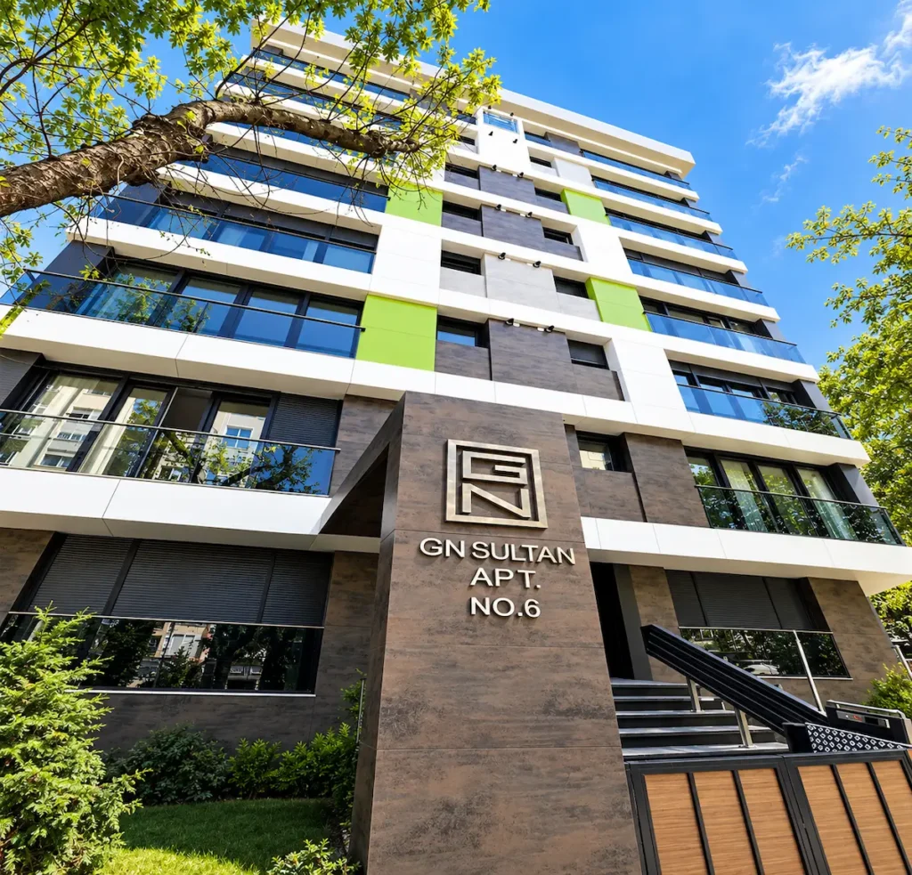 GN Yapı I Sultan Apt. 45 Pruva Yapı Pruva Yapı GN Yapı Sultan Apartmanı kompakt laminat dış cephe kaplama uygulaması Kozyatağı-İstanbul Kadiköy