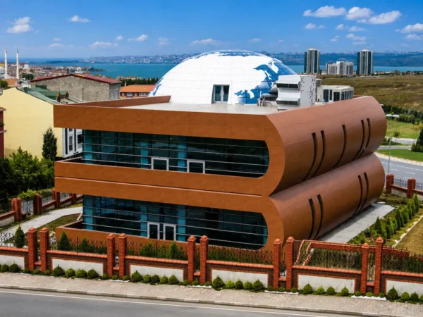 K.Çekmece bilgi evi kompakt laminat cephe uygulaması