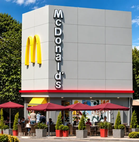McDonald’s Bebek dış cephe kompakt laminat uygulaması - Pruvaprojects
