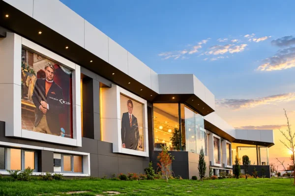 Gürmen Group Ramsey Kip fabrika tesisleri dış cephe kompakt laminat kaplama uygulaması.Safranbolu-Karabük