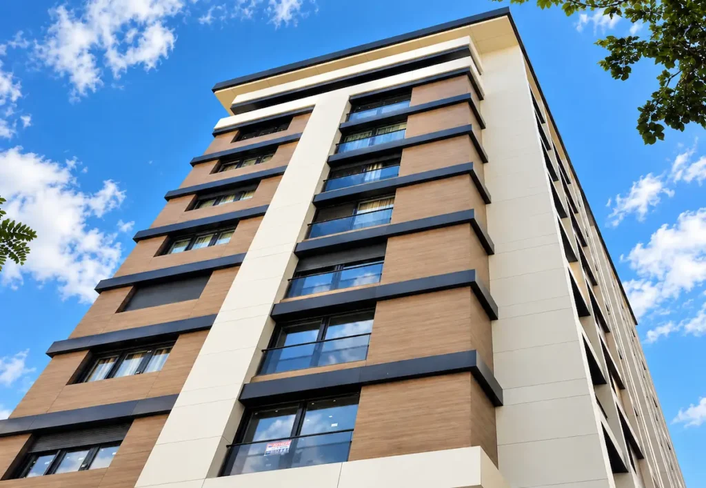 Almis Yatırım Dost Apartmanı Resopal compact laminat cephe kaplama sistemi. Suadiye-Kadiköy-İstanbul