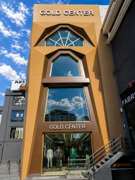 Merter Gold Center tekstil mağazası dış cephe