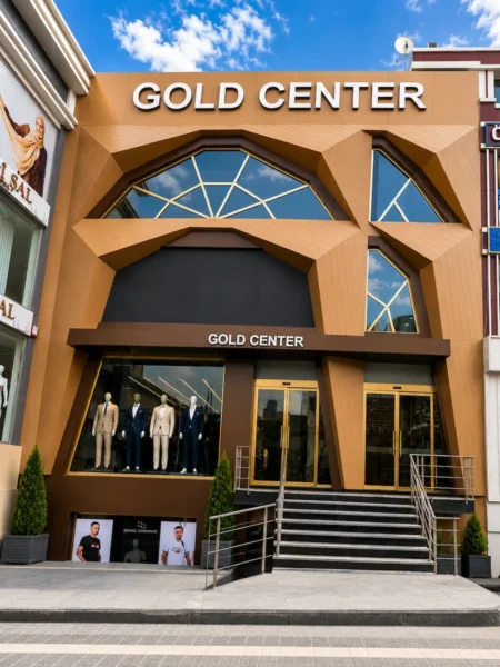 Merter Gold Center tekstil mağazası dış cephe