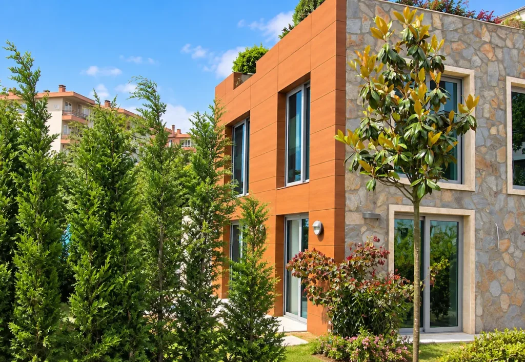 Palmali Residence Etiler Ulus Dış cephe kompakt laminat uygulaması