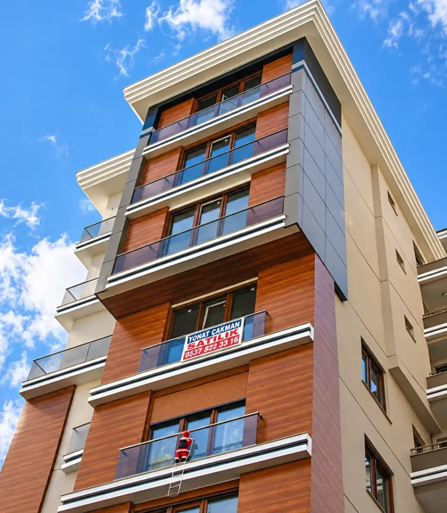 Sağlam Yapı I Ege Apt. 86 Pruva Yapı Pruva Yapı Sağlam Yapı Caddebostan Bağdat caddesi, Ege Apartmanı kompakt laminat cephe uygulaması