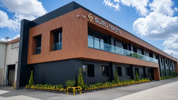 Sürü Tekstil Fabrika yönetim binası kompak laminat cephe kaplaması,Denizli