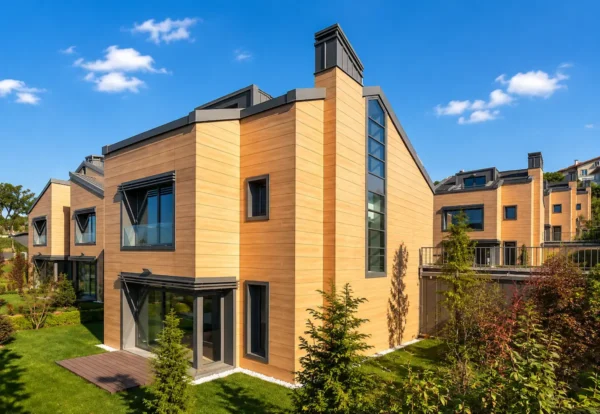 Terrace Doğa Evleri kompakt laminat cephe uygulaması Zekeriyaköy, Sarıyer