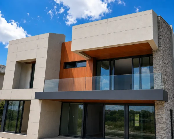 Yazıcı Yapı Silivri Villa kompakt laminat cephe kaplaması